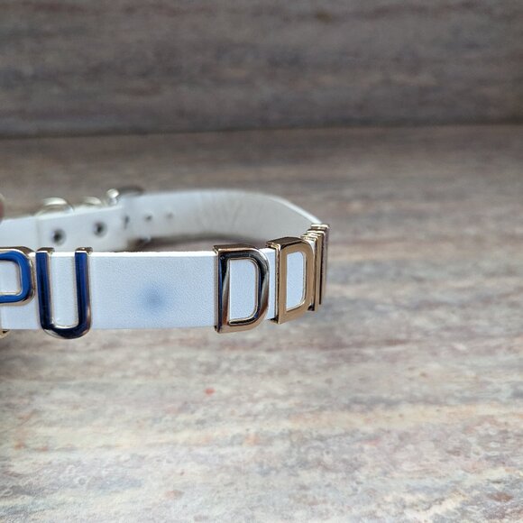 White Puddin Harley Quinn Choker Necklace 3/4' W NWT - Picture 4 of 7